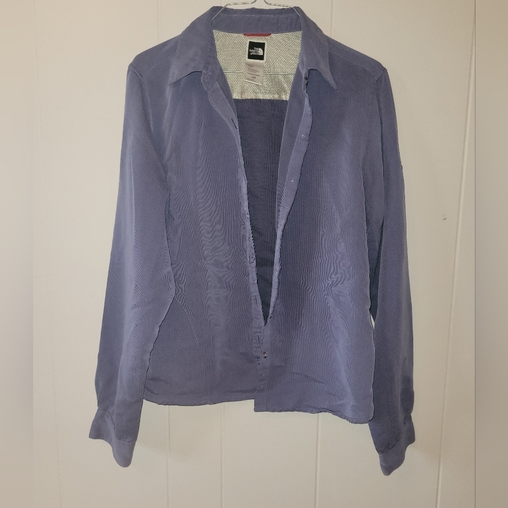 The North Face Blue Button-Down Shirt - Picture 1 of 5